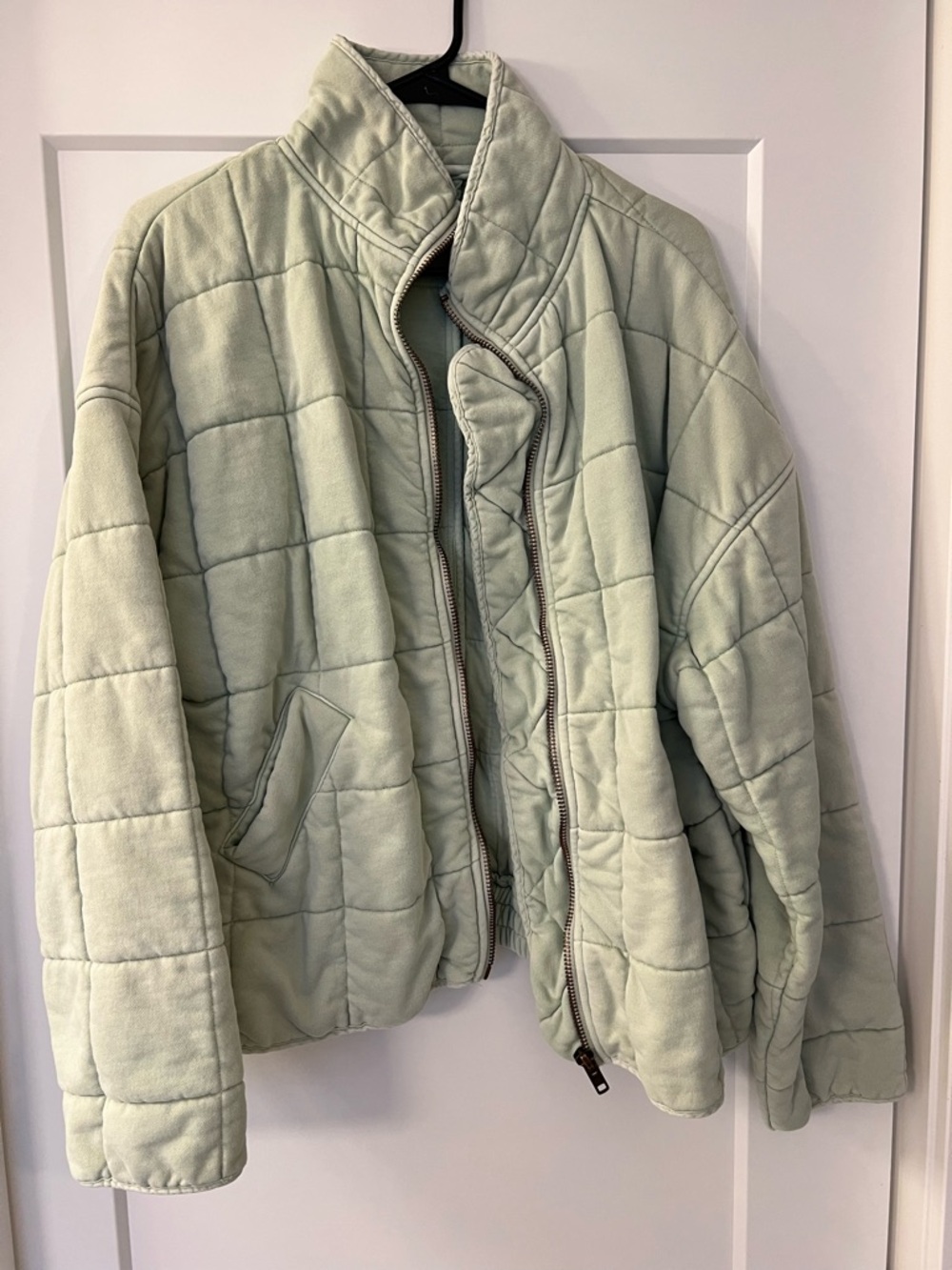 By Together Quilted Jacket in Light Sage